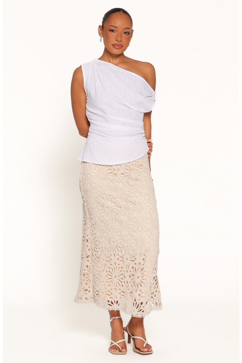 Vesela Crochet Maxi Skirt, Alternate, color, NATURAL