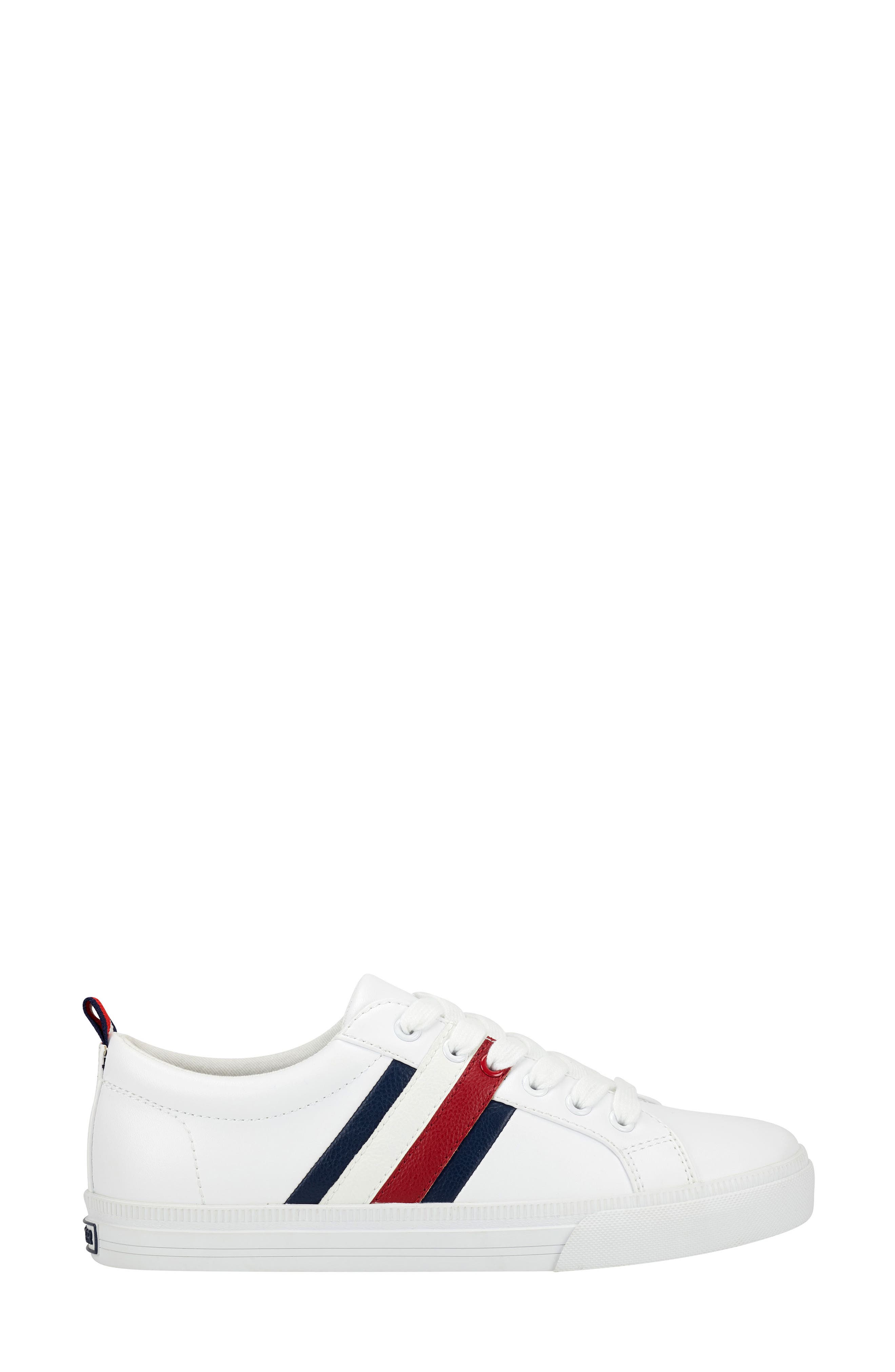 Tommy Hilfiger Low Top Sneaker, Alternate, color, White Multi Faux Leather