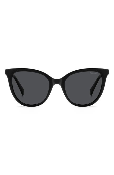 52mm Polarized Cat Eye Sunglasses