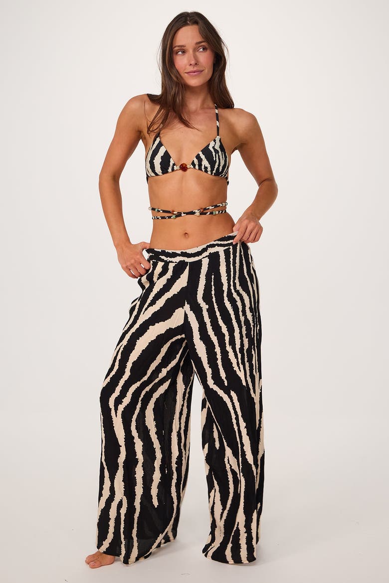 Serena Cover-up Pant, Alternate, color, Zebra