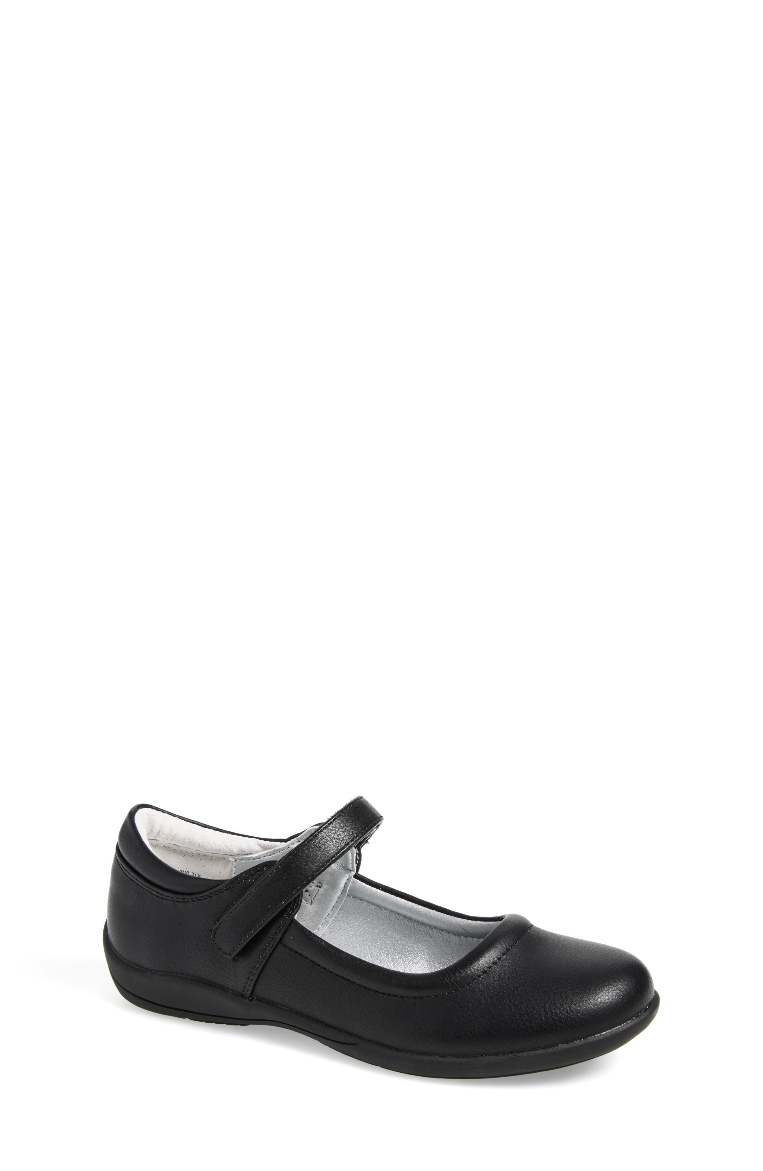 Kids' Dallas Flat, Main, color, BLACK TUMBLED