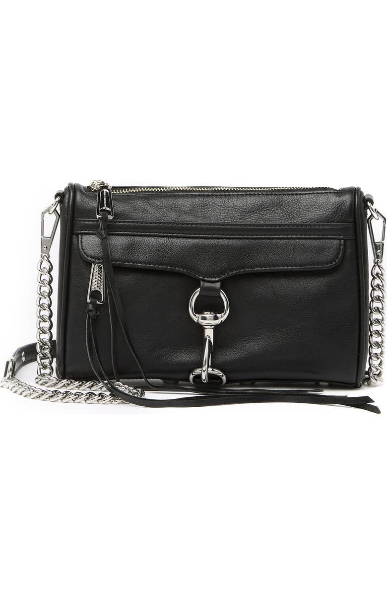 Rebecca Minkoff Mini M.A.C. Leather Crossbody Bag, Main, color,