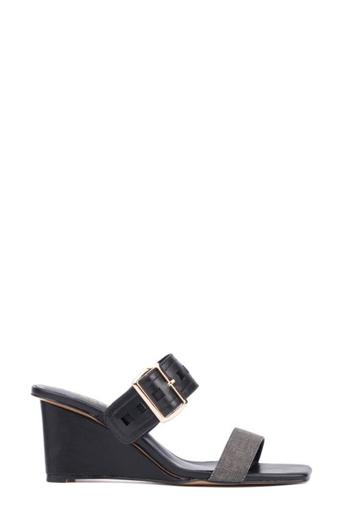 Torgeis Lea Wedge Sandal In Black