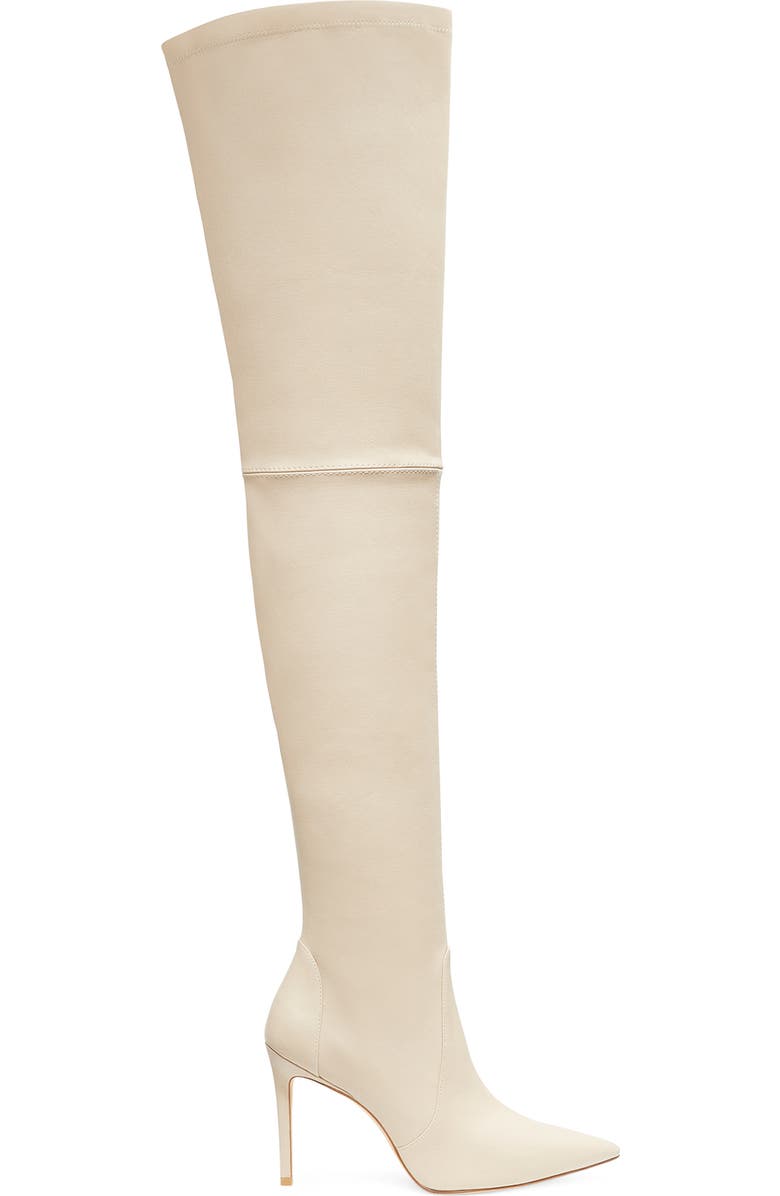 Stuart Weitzman Ultrastuart 100 Stretch Pointed Toe Over the Knee Boot, Alternate, color, Dune