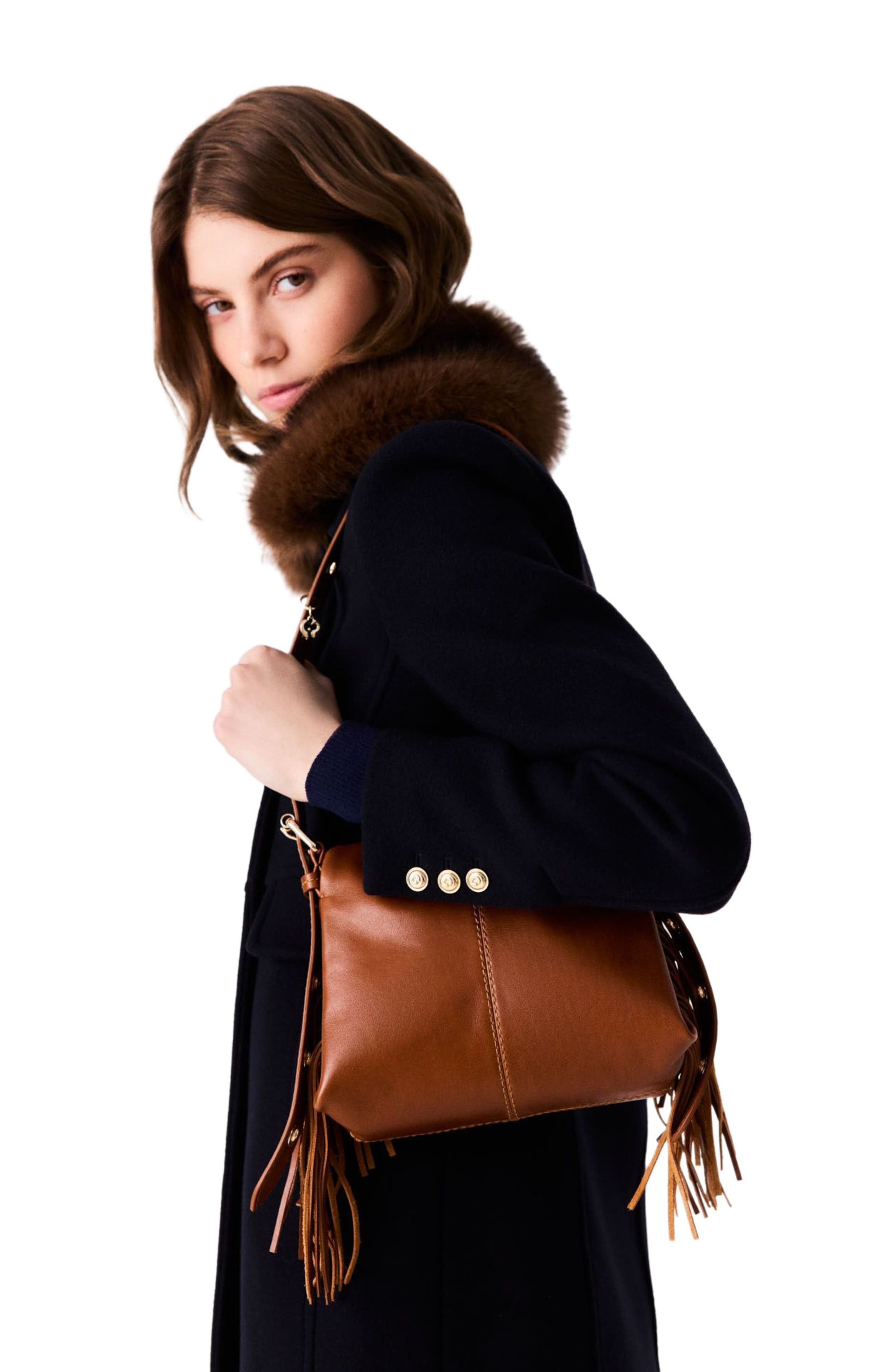Smooth leather mini Miss M bag, Alternate, color, Tobacco