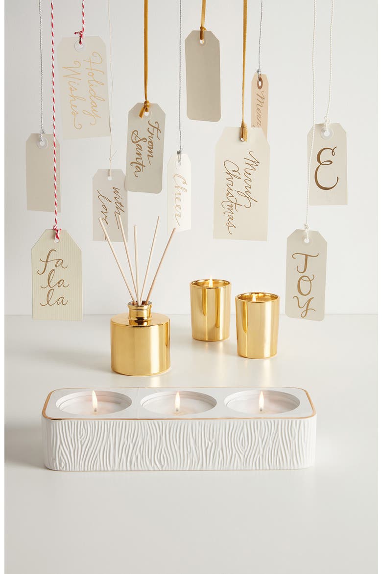 Frasier Fir Petite Gold Reed Diffuser, Alternate, color, GOLD