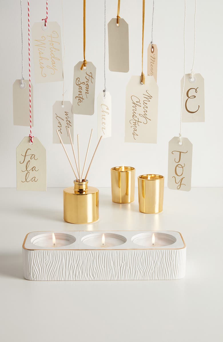 Thymes Frasier Fir Petite Gold Reed Diffuser, Alternate, color, Gold