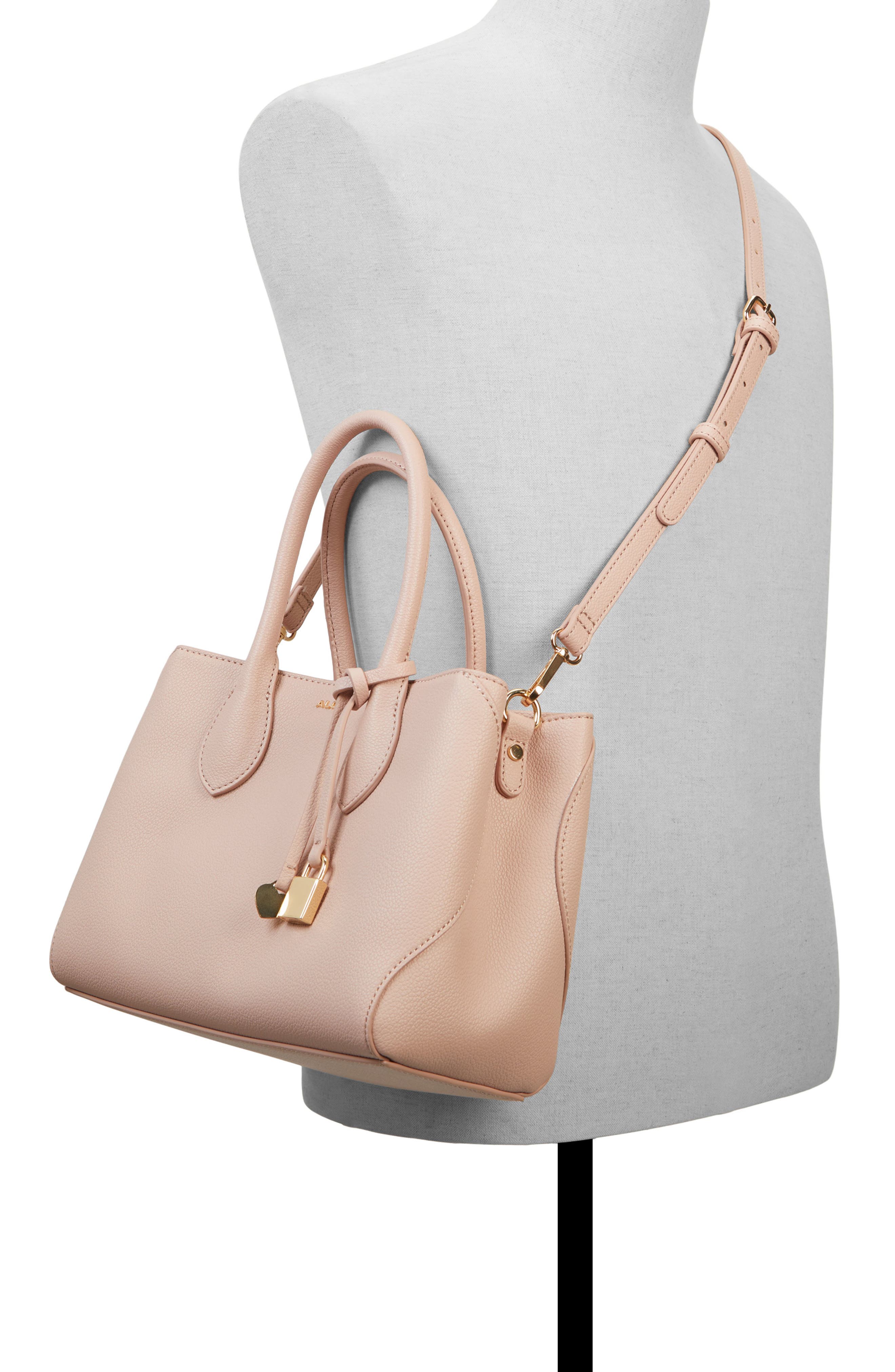 ALDO Birin Faux Leather Satchel, Alternate, color, 