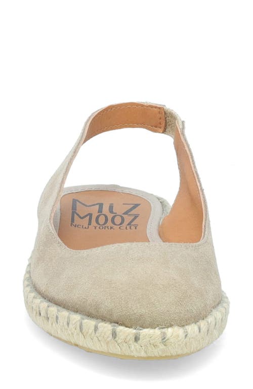Miz Mooz Kiara Slingback Espadrille Flat In Tan