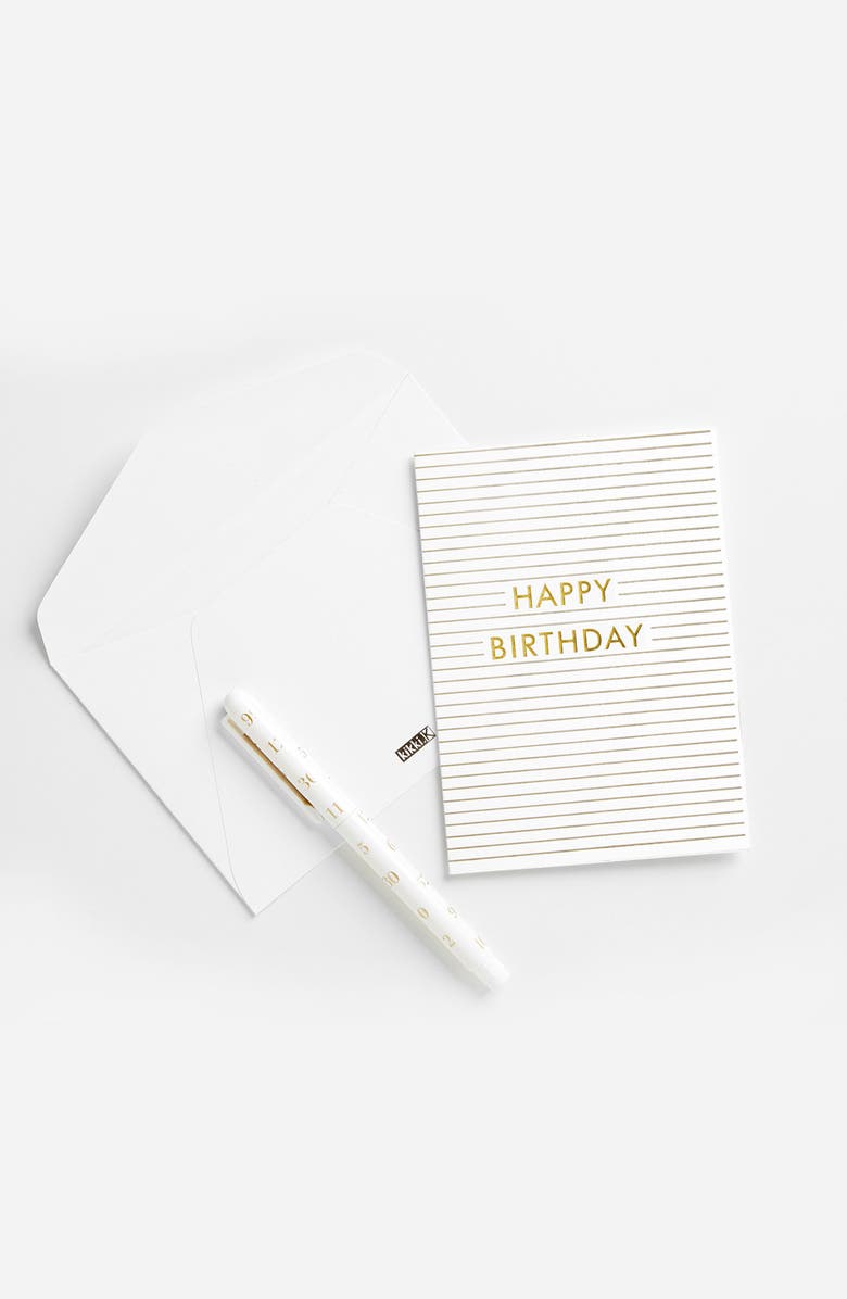 kikki.K Time is Now 10-Pack Birthday Cards, Alternate, color,