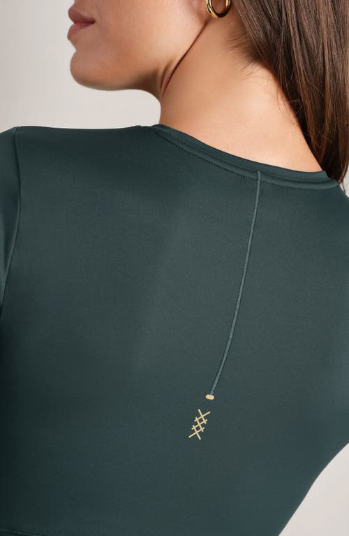 Rhone Serene Fitted Long Sleeve Performance Top In Green