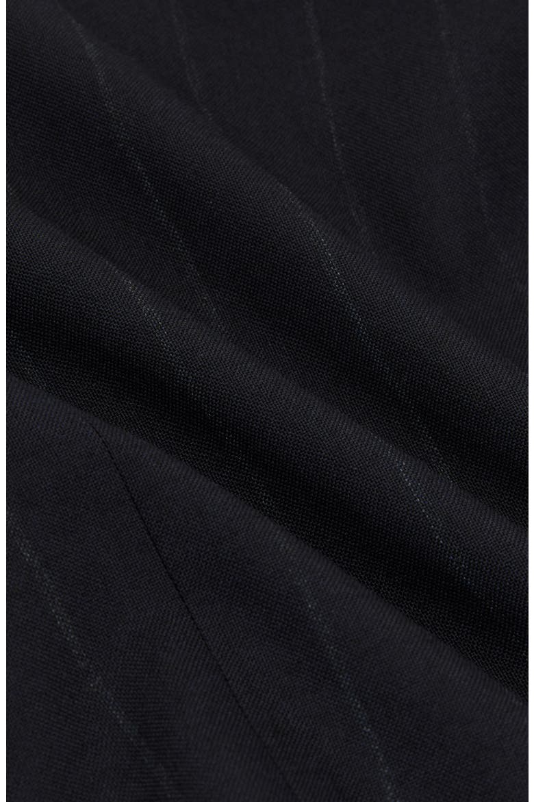 Valley Pinstripe Wool Double Breasted Dinner Jacket, Alternate, color, NAVY