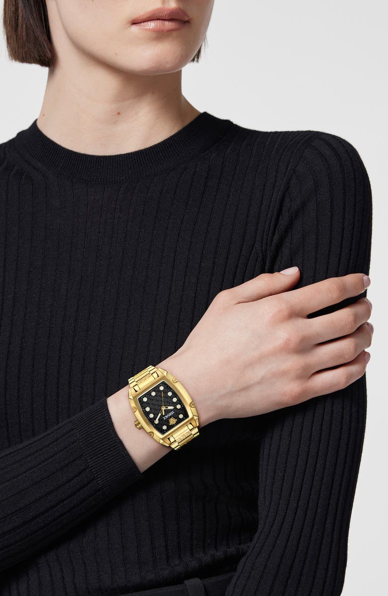 Versace Dominus Bracelet Watch, 44mm x 36mm, Alternate, color, 