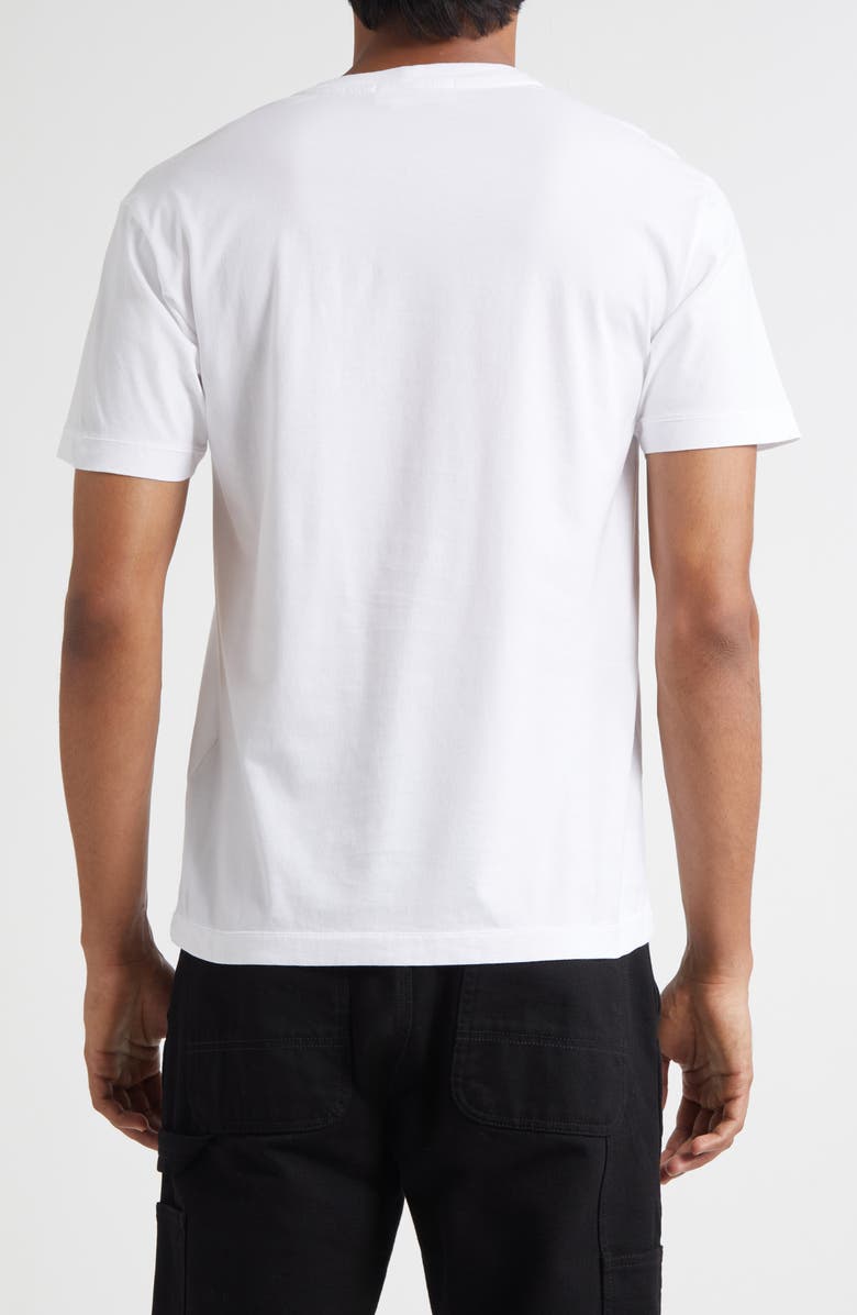 Stone Island Compass Logo Patch Short Sleeve T-Shirt, Alternate, color, V0001 White