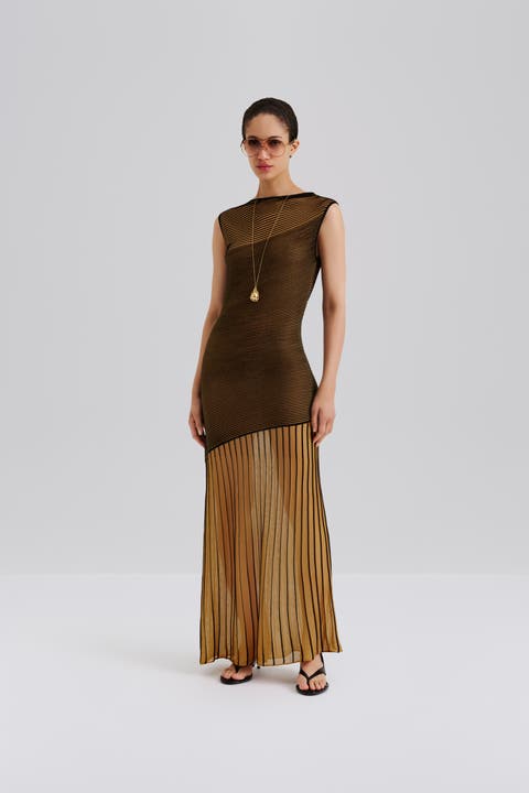 Patricia Short Sleeve Knitted Maxi Dress