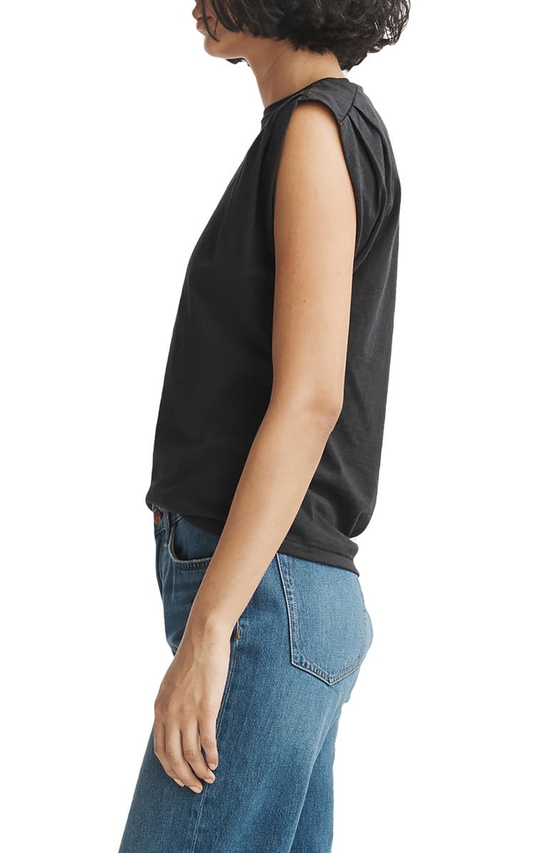 rag & bone Slub Pleat Organic Cotton Tank, Alternate, color,