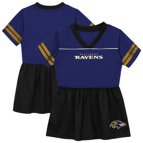 Toddler Outerstuff  Purple Baltimore Ravens Stadium Lights V-Neck Fashion Football Jersey Dress
