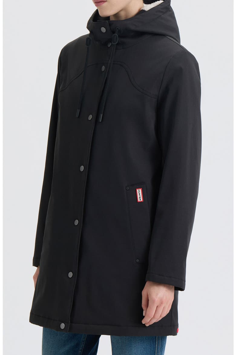 Billy Hooded Raincoat, Alternate, color, BLACK