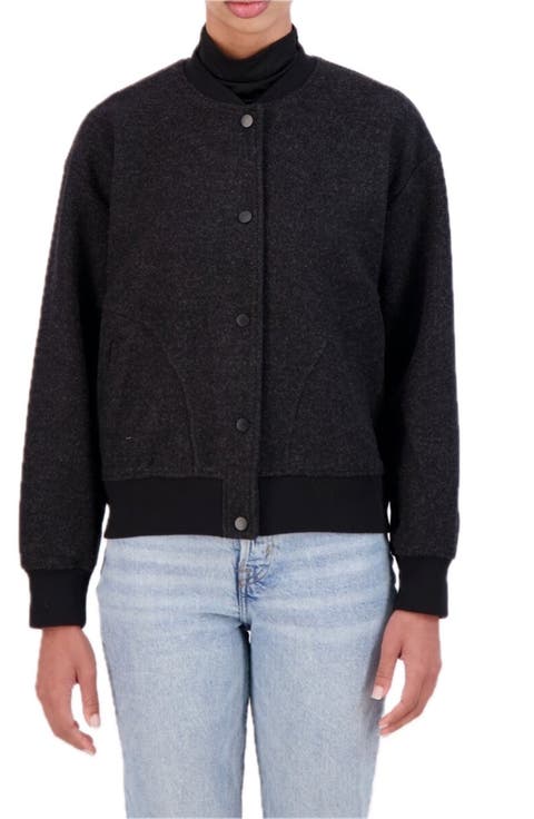 Brushed Bomber Jacket