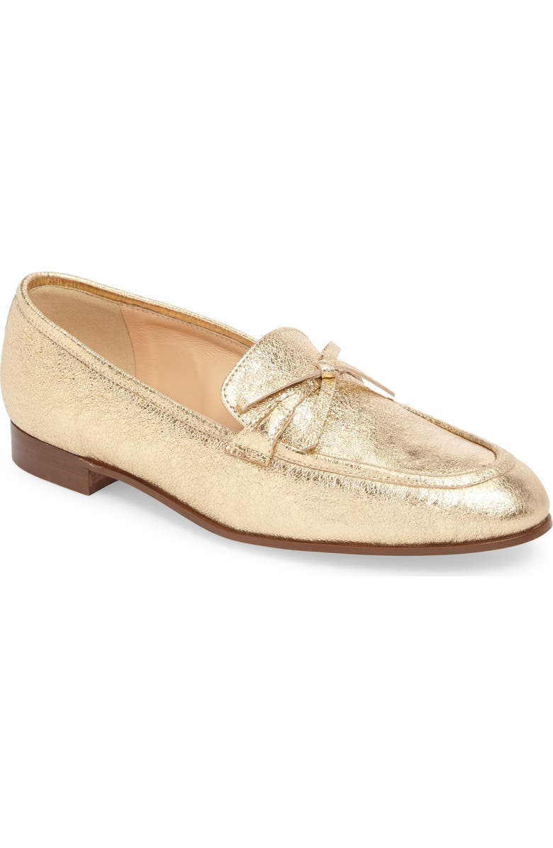 J.Crew J. Crew Metallic Bow Loafer, Main, color,