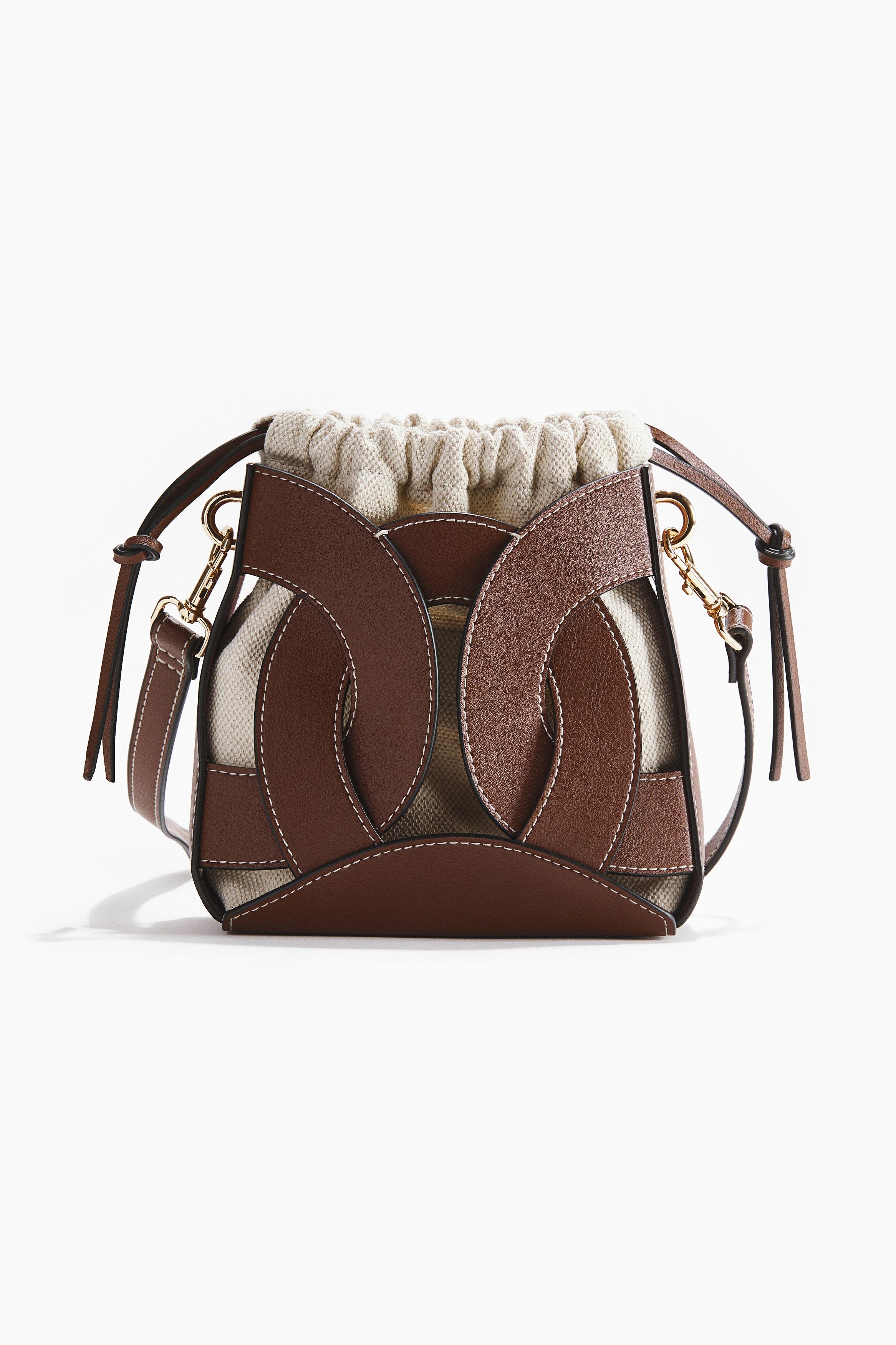 H&M Crossbody Bucket Bag, Main, color, Brown