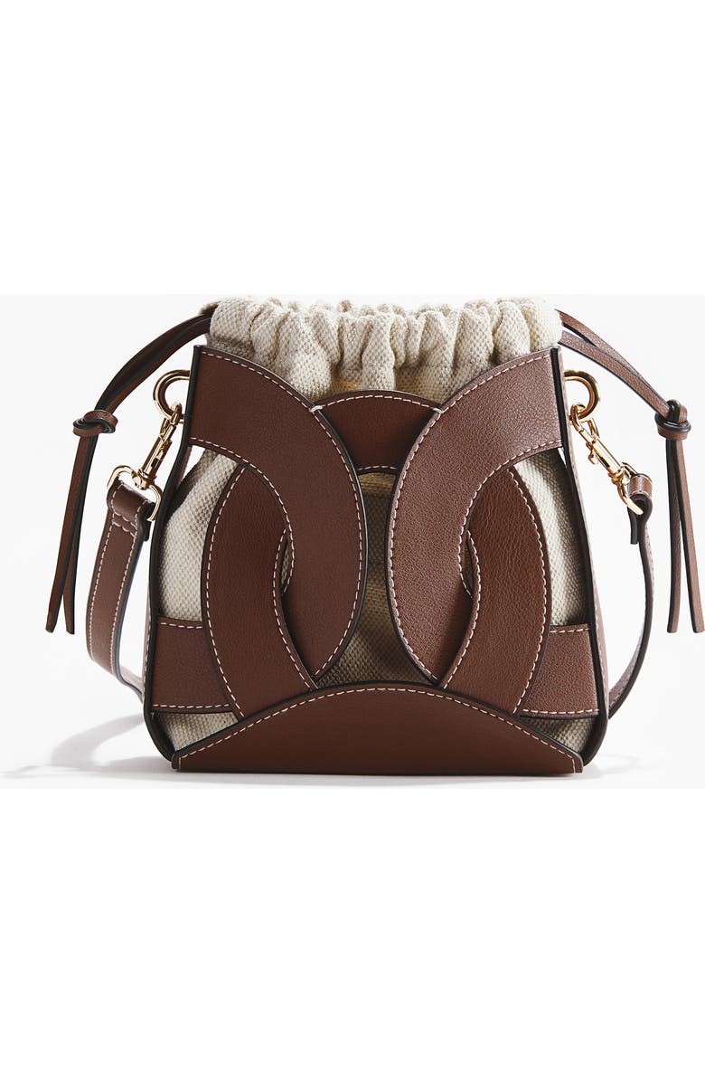 H&M Crossbody Bucket Bag, Main, color, Brown