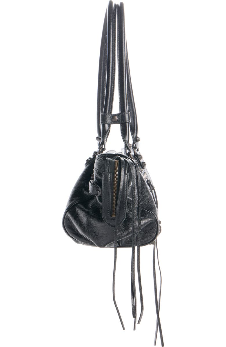 Balenciaga Le City Leather East/West Shoulder Bag, Alternate, color, 1000 Black