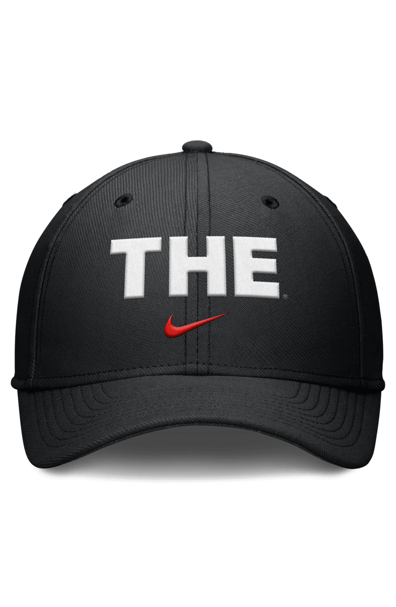 Nike Men's Nike Black Ohio State Buckeyes Rise THE Dri-FIT Flex Hat, Alternate, color, Black