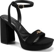 KARL LAGERFELD PARIS Maleia Ankle Strap Platform Sandal