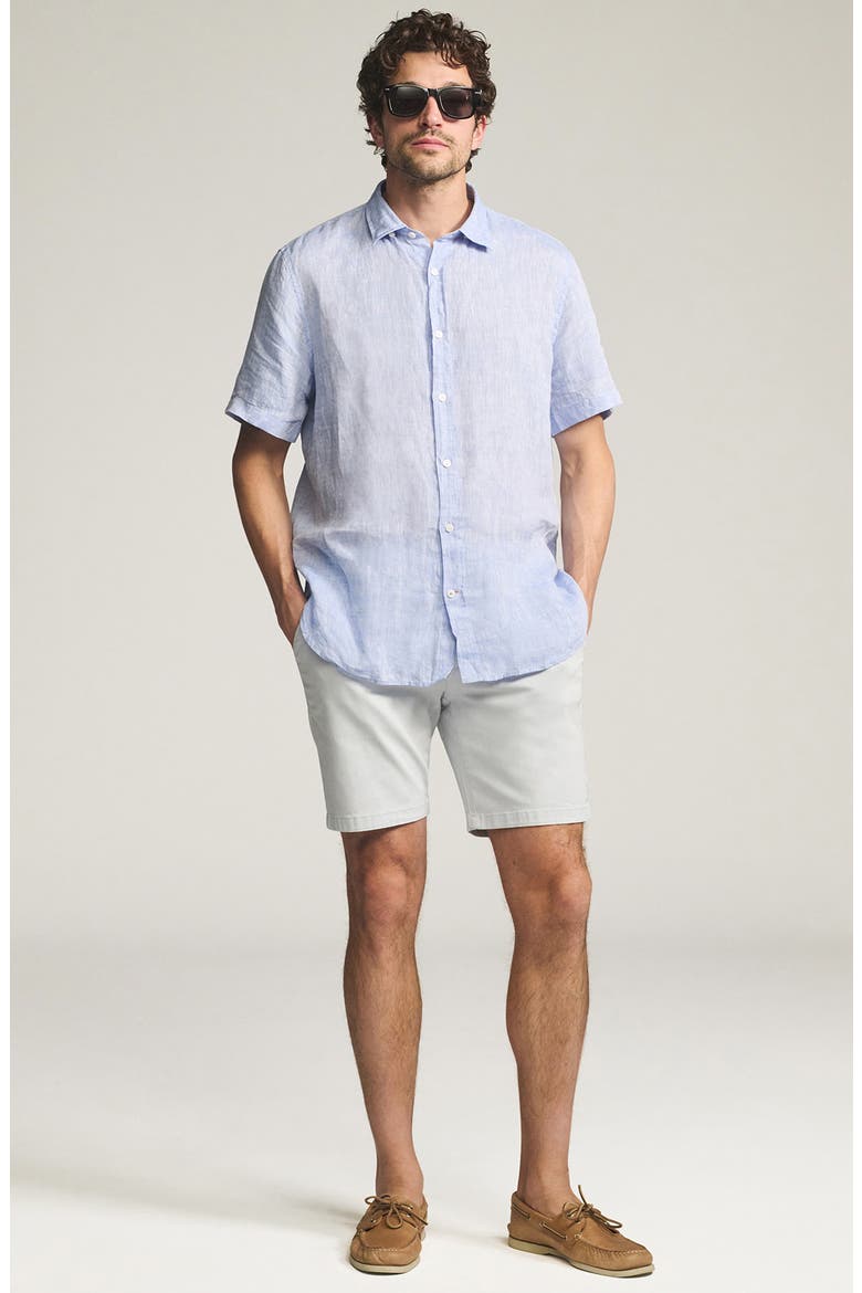 Arizona Slim Fit Stretch Twill Chino Shorts, Alternate, color, STONE TWILL
