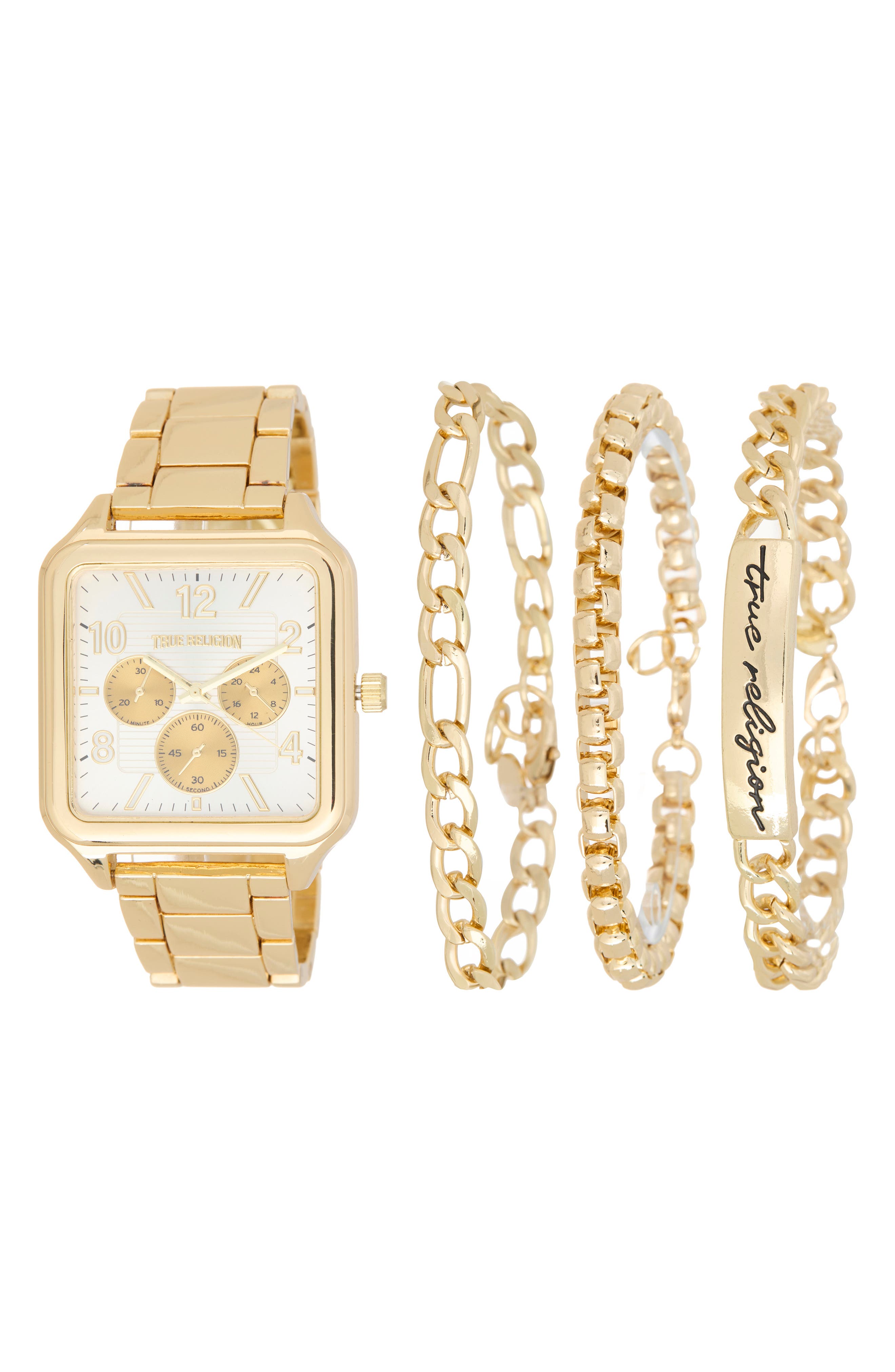 4-Piece Watch and Bracelet Set
