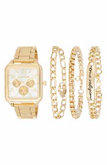 4-Piece Watch and Bracelet Set