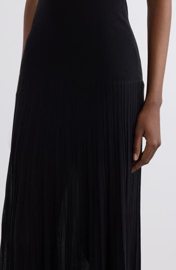 Isabel Marant Velma Plunge Neck Crepe Knit Maxi Dress