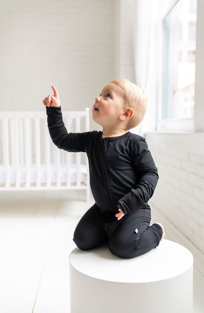 Laree + Co Allie Black Convertible Footie, Alternate, color, Black