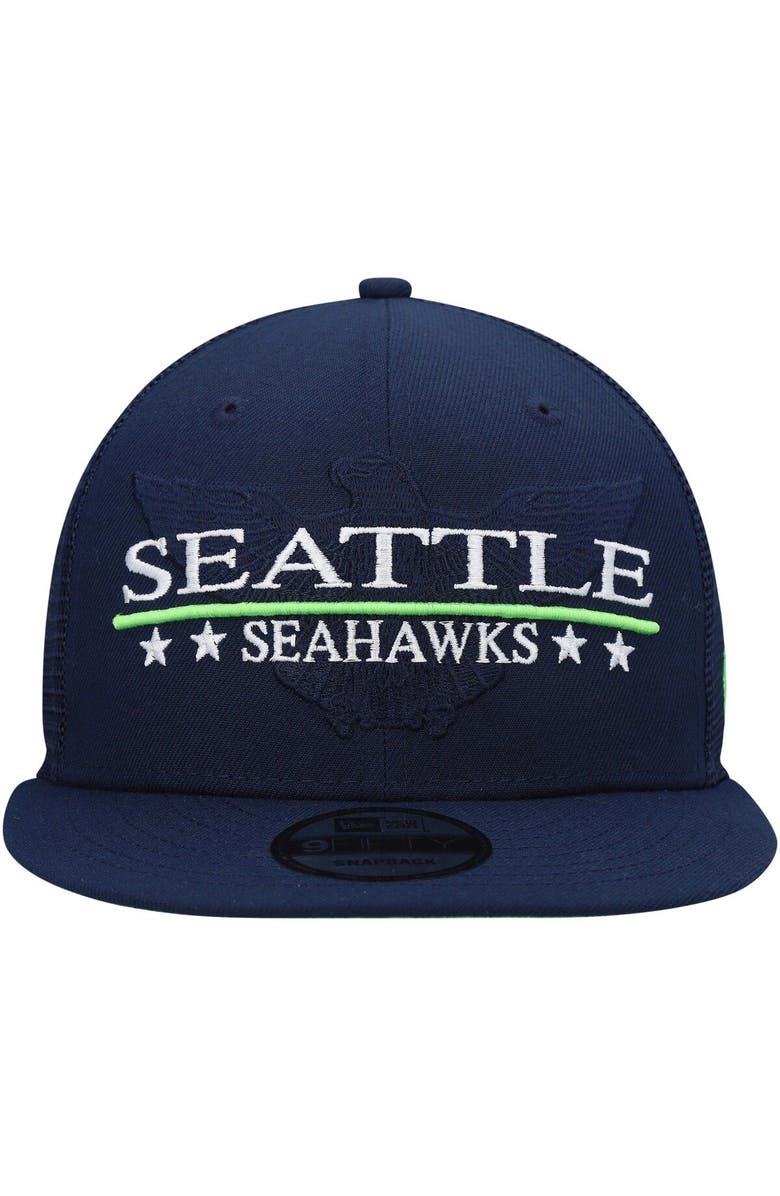 New Era Men's New Era College Navy Seattle Seahawks Totem 9FIFTY Snapback Hat, Alternate, color, 