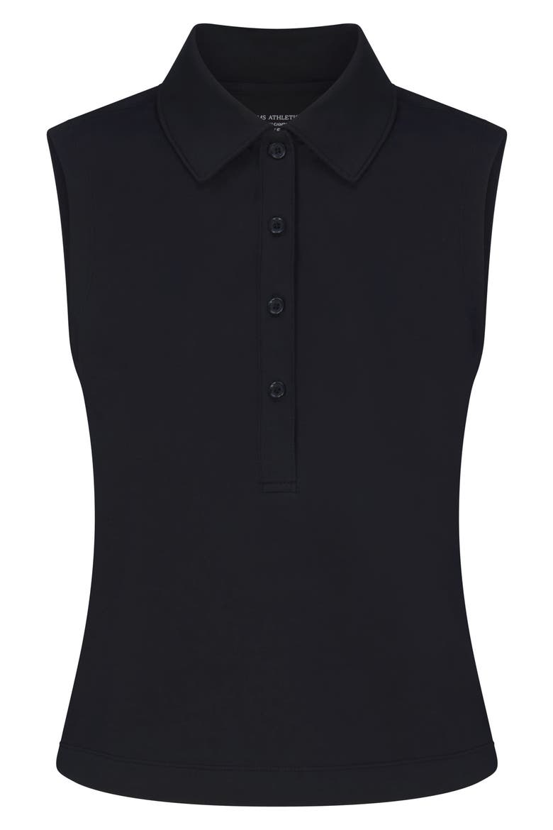 Maggie Sleeveless Golf Polo, Alternate, color, BLACK