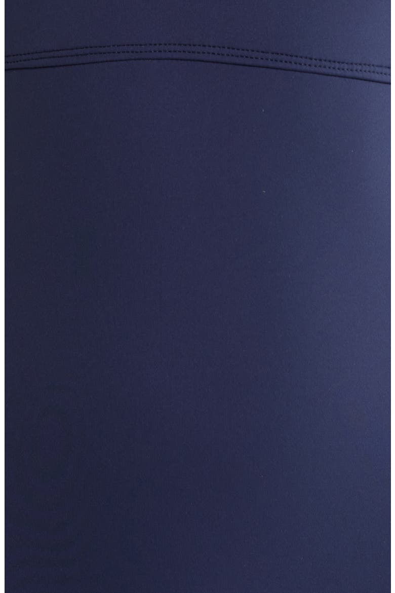 Sculpting V-Neck One-Piece Swimsuit, Alternate, color, DARK NAVY
