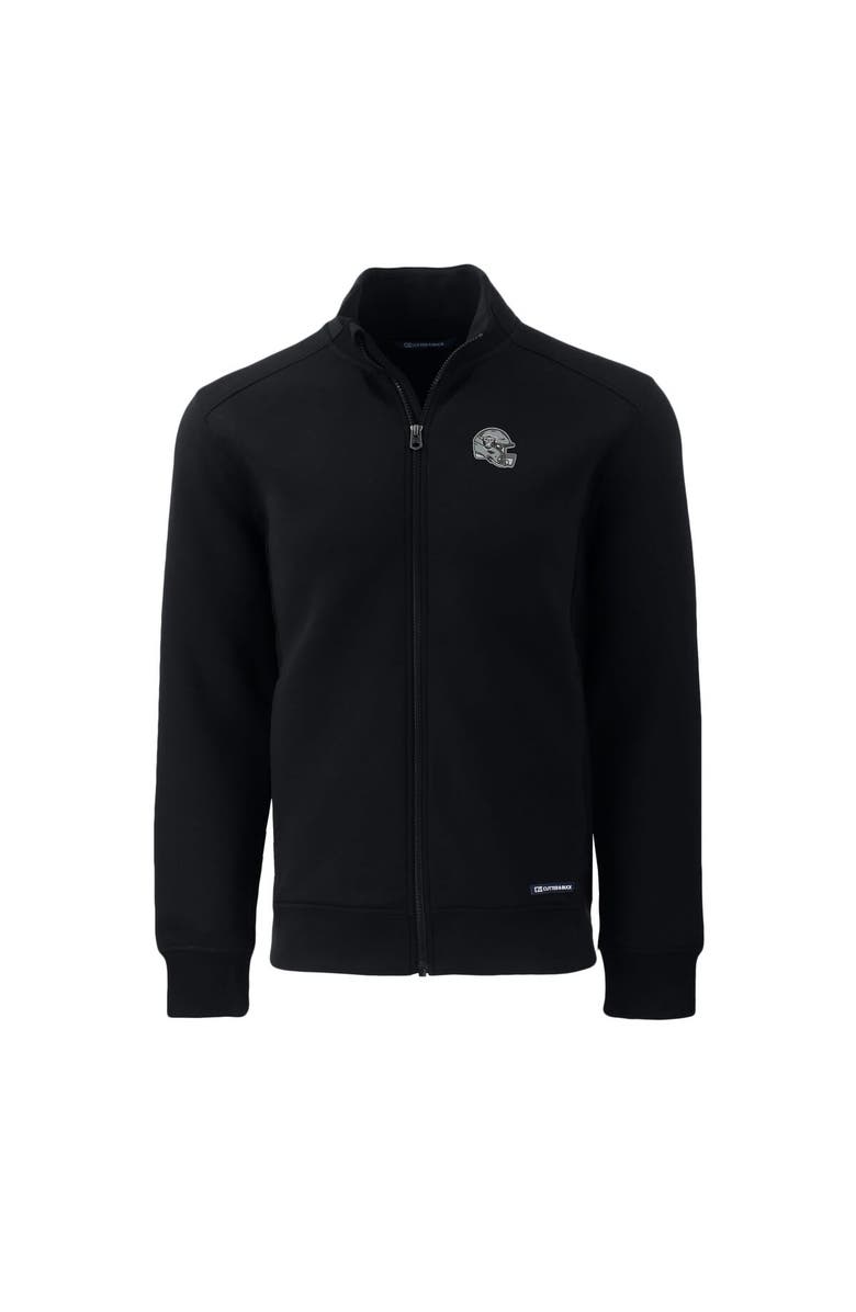 Cutter & Buck Men's Cutter & Buck Black Las Vegas Raiders Helmet Roam Eco Recycled Full-Zip Jacket, Alternate, color, 