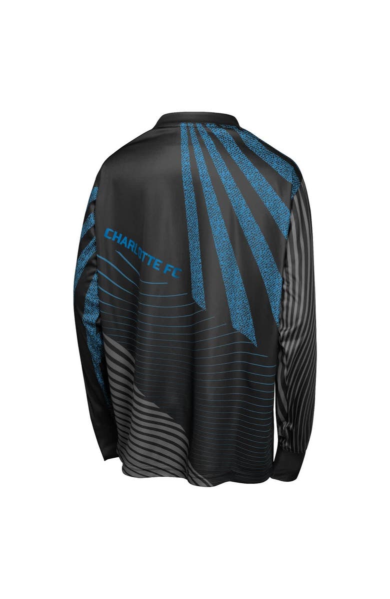 Outerstuff Youth Outerstuff Black Charlotte FC Nifty Netminder Long Sleeve T-Shirt, Alternate, color, 