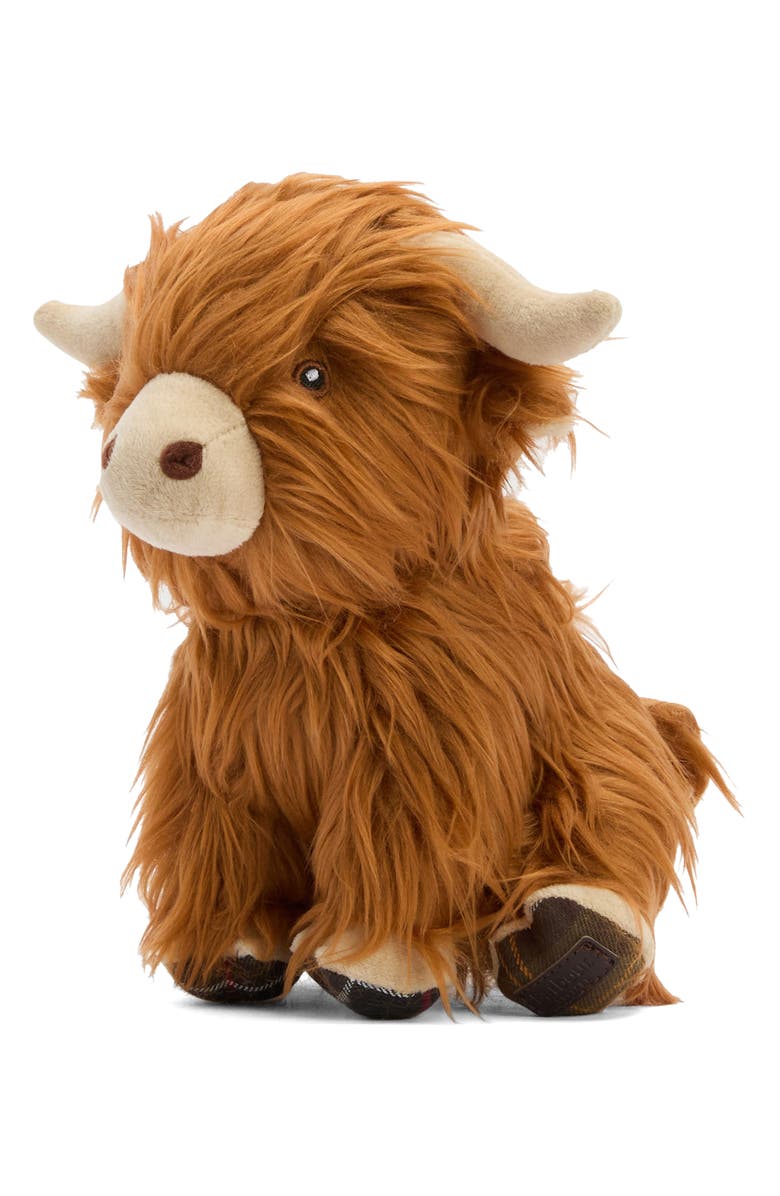 Barbour Highland Cow Dog Toy, Alternate, color, Brown/ Classic