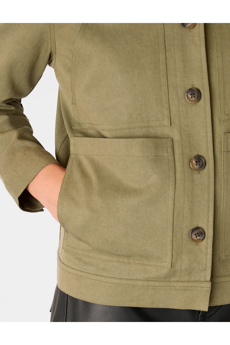 Mia Pocket Detail Jacket, Alternate, color, Khaki