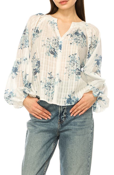 Button-Up Floral Top