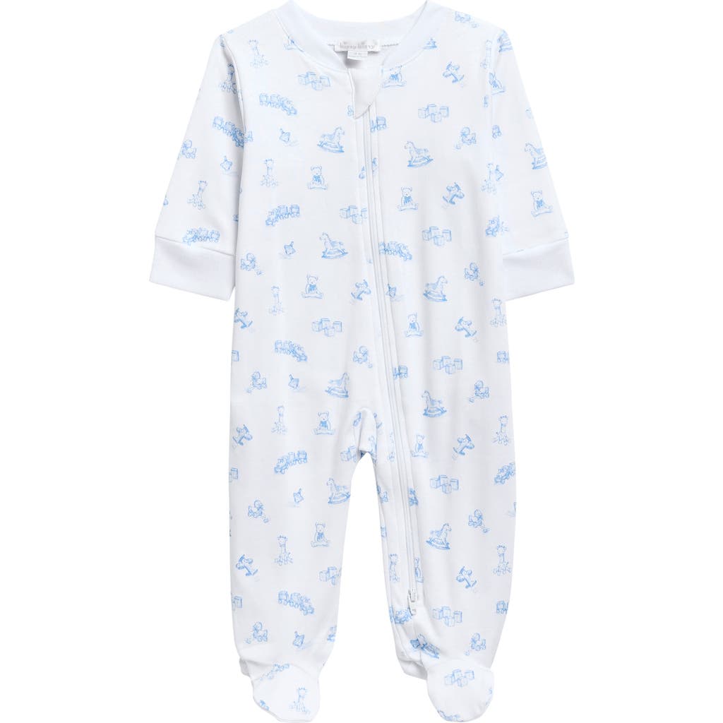 Kissy Kissy Babies' Print Pima Cotton Footie In Burgundy