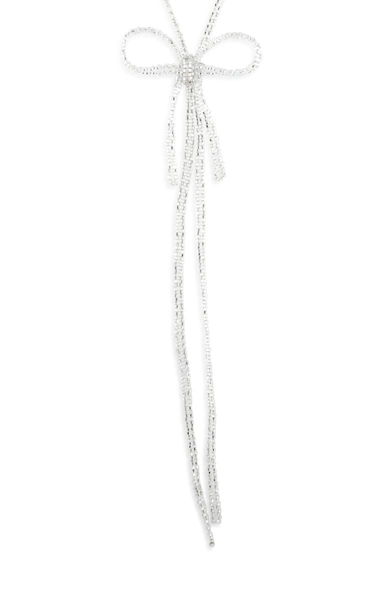 PURA UTZ Beaded Bow Tie Bolo Necklace, Main, color, 