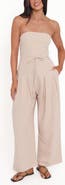 Petal & Pup Calliope Strapless Tie Waist Jumpsuit