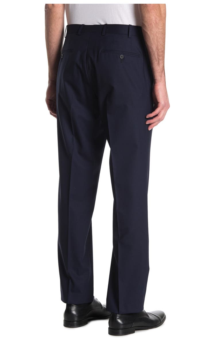 JB Britches Wool Blend Flat Front Trousers, Alternate, color, Navy