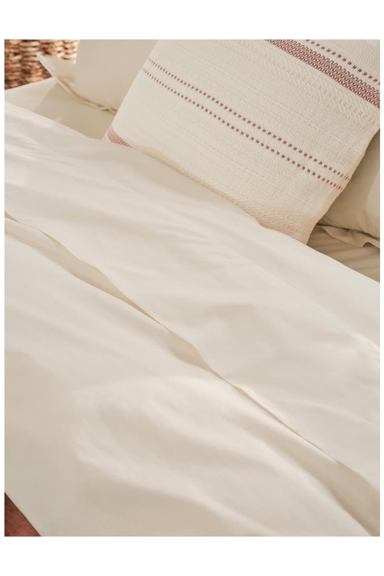 Refined 300 Thread Count Organic Cotton Percale Sheet Set, Alternate, color, UNDYED