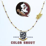 Color Shout Florida State University Side Necklace