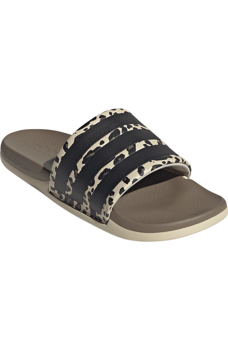 adidas Gender Inclusive Adilette Comfort 2.0 Slide Sandal, Main, color, Crystal Linen/ Black/ Linen