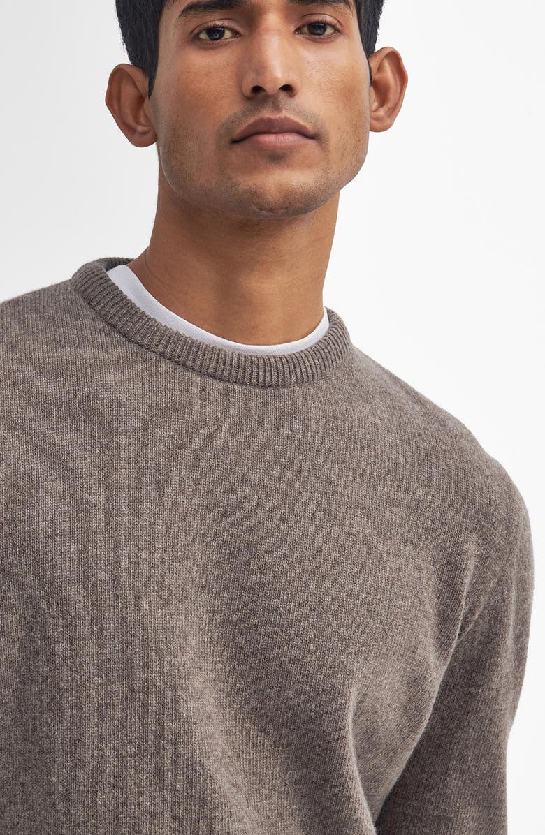 Barbour Holden Elbow Patch Wool Crewneck Sweater, Alternate, color, 